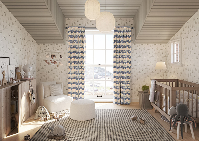 Cloudy Cosmos, Twinkle Grey - Made to Measure Curtains - Image 14